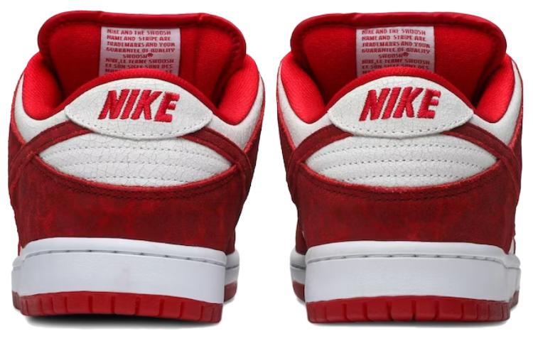 Кеды Nike Dunk SB Valentine's Day (бело-красные) — 大学红/大学红/白 — фото 4