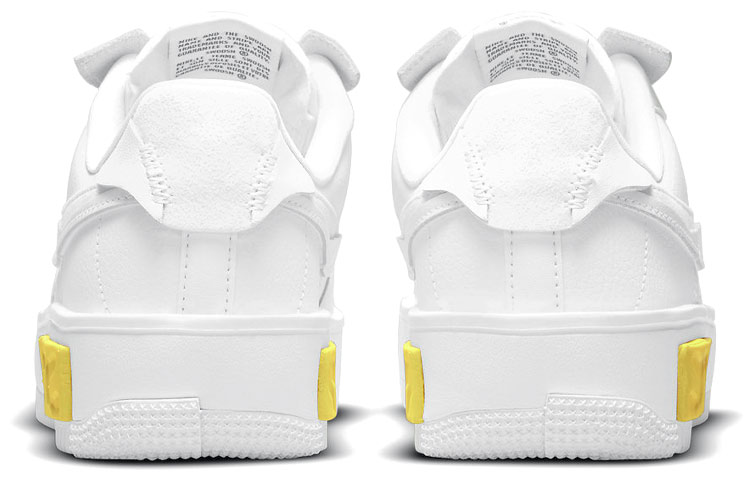 Женские кроссовки Nike Air Force 1 Fontanka (белый / желтый) — Белый / жёлтый — фото 5