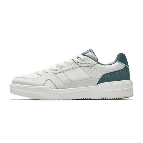 Anta Caramel Abrasion Resistant Low top Skateboard Shoes Men's White Green