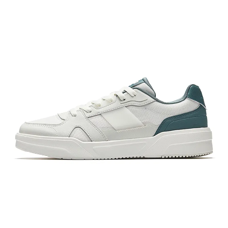 Anta Caramel Abrasion Resistant Low top Skateboard Shoes Men's White Green