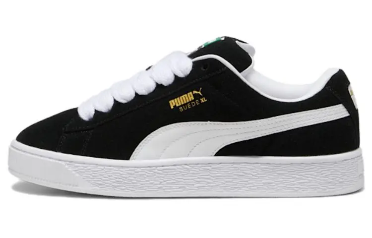 PUMA Suede XL Skate Shoes Unisex Low Top Black White