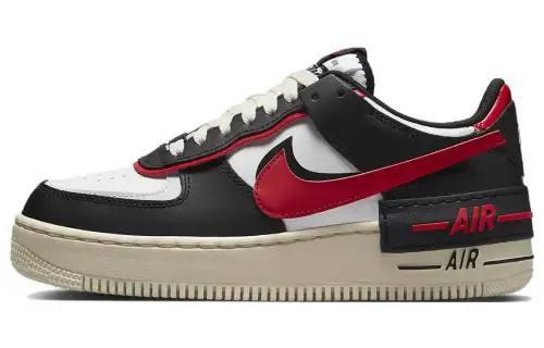 Nike Air Force 1 Low Shadow Summit White University Red Black Women's