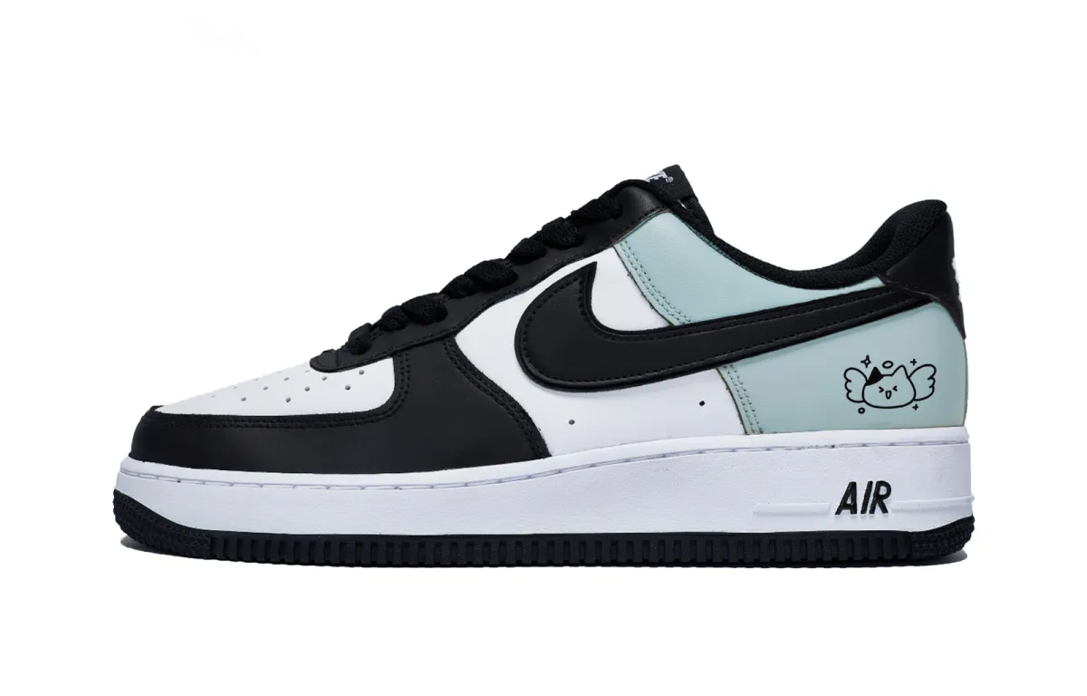 Nike Air Force 1 Puppy Fragment Low top Skateboard Shoes Men's White Green