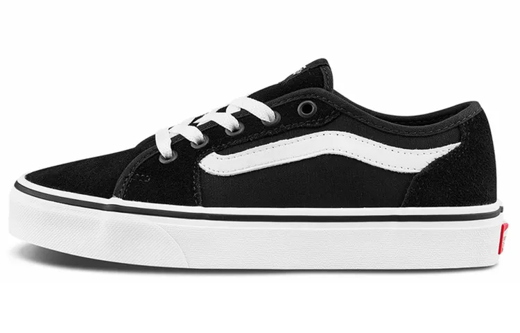 Vans Filmore Abrasion Resistant Breathable Low top Skateboard Shoes Women's Black White