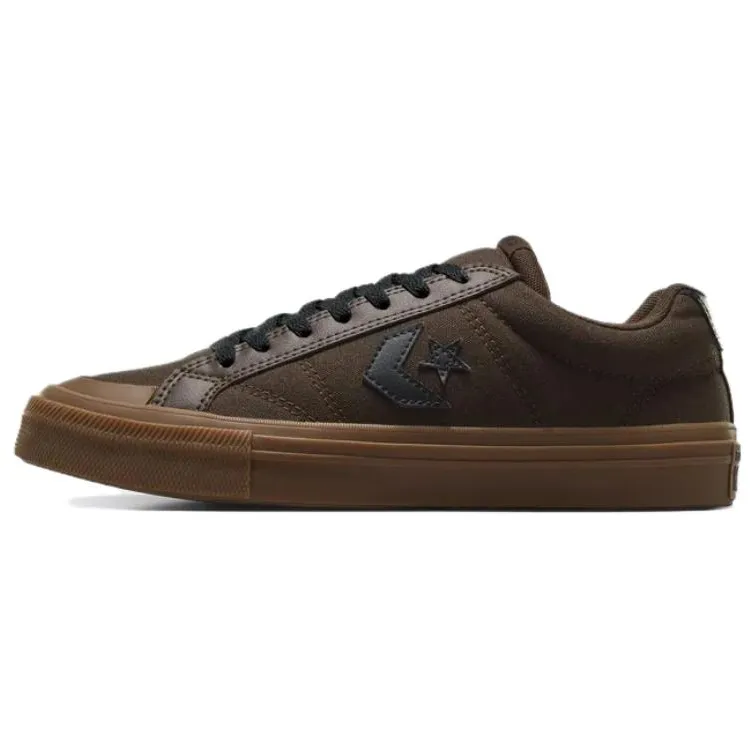 Converse Sport Casual Slip Resistant Abrasion Resistant Low top Skateboard Shoes Unisex Dark Brown