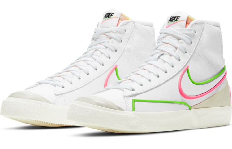 Женские кеды Nike Blazer 77 infinite (бело-красно-зеленые) — фото 3