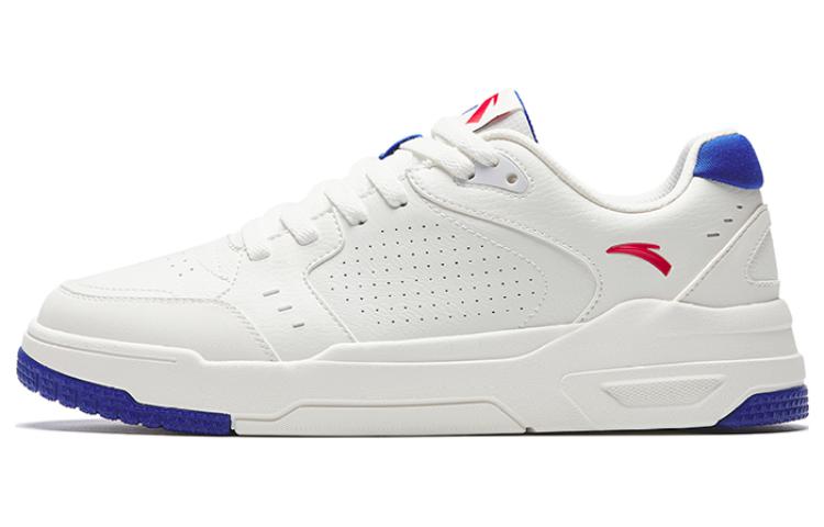 Anta 982GZ Slip Resistant Abrasion Resistant Low top Skateboard Shoes Men's White Blue