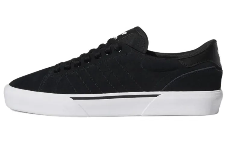 Adidas Originals Abaca Anti-Slip Wear-Resistant Low-Top Skateboard Shoes Men's Black