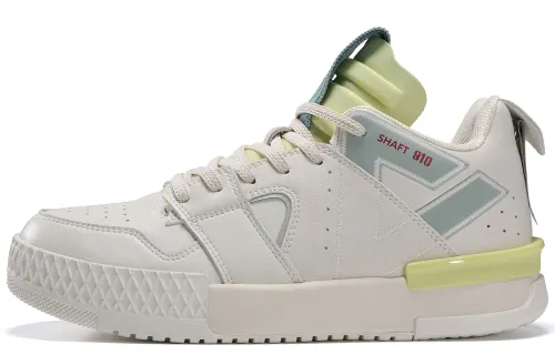 PEAK Taichi 910 Breathable Low top Skateboard Shoes Men's White Green