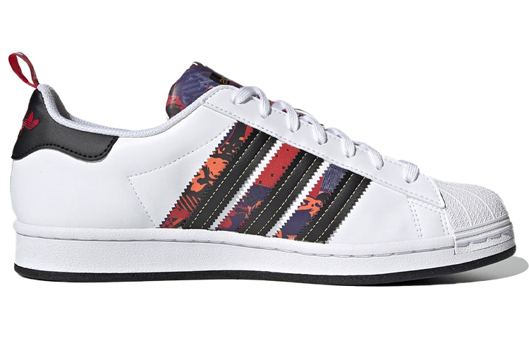 Кеды adidas originals SUPERSTAR "CNY" (бело-черно-красный) — Белый / чёрный / красный — фото 2