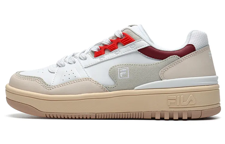 FILA Low Top Sneakers White/Red/Grey Women's