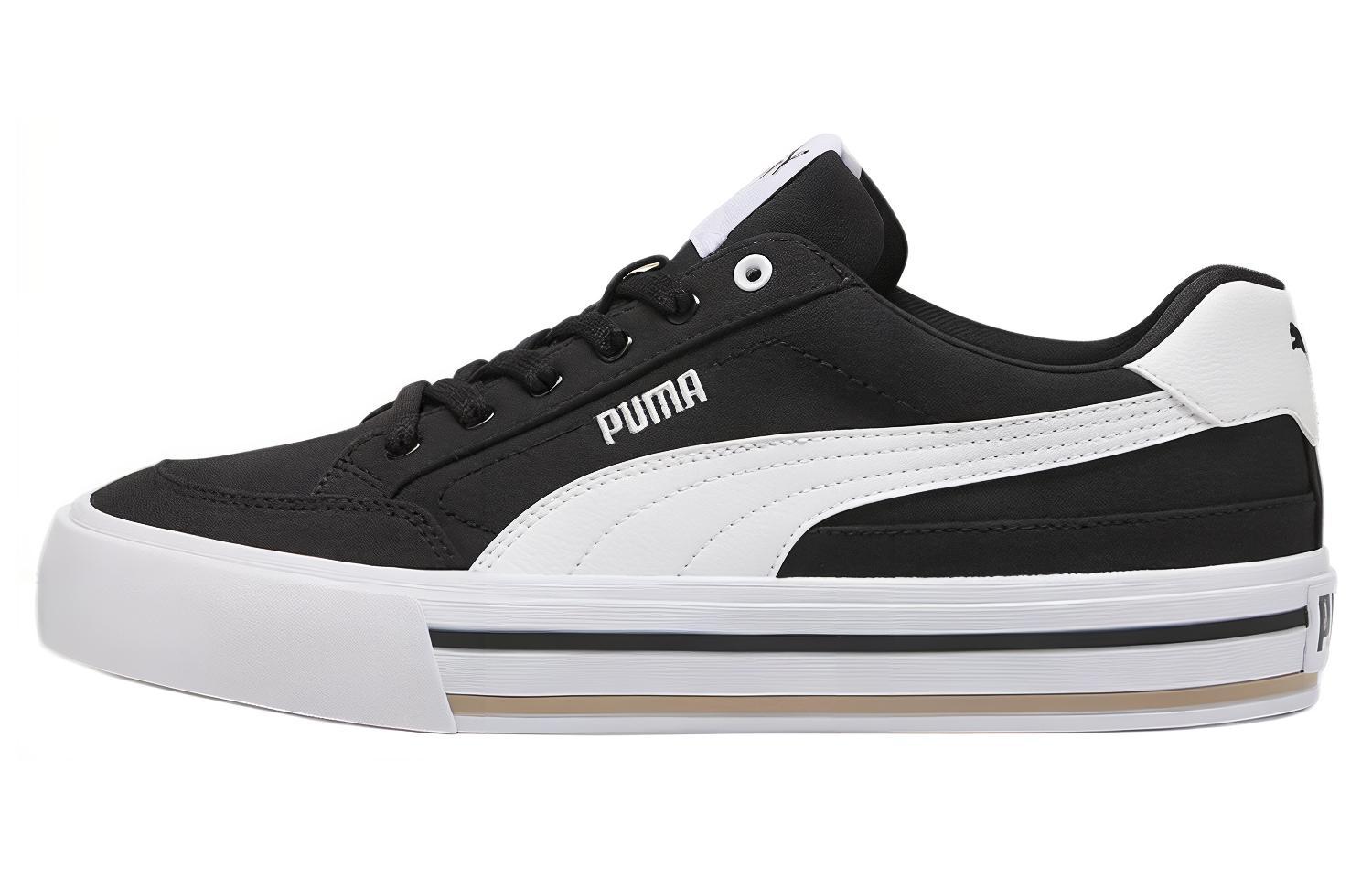 Кеды PUMA Court Classic Vulc (черно-белые)