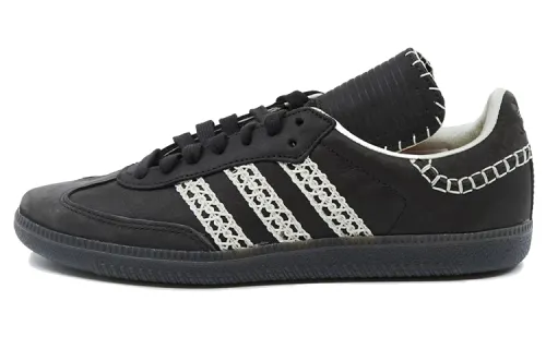 Adidas Originals Samba Synthetic Leather Breathable Low top Skateboard Shoes Unisex Black