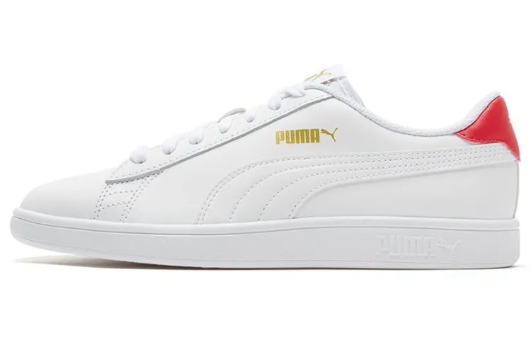 PUMA Smash V2 'White High Risk Red'