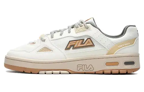 FILA Glory Basketball Nets Low top Skateboard Shoes Men's Milk White Yellow