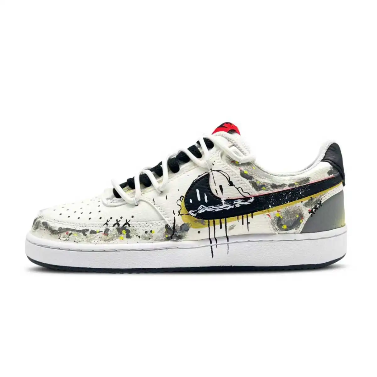 Nike Court Vision 1 Shadow Coverage Low top Skateboard Shoes Men's Gray White