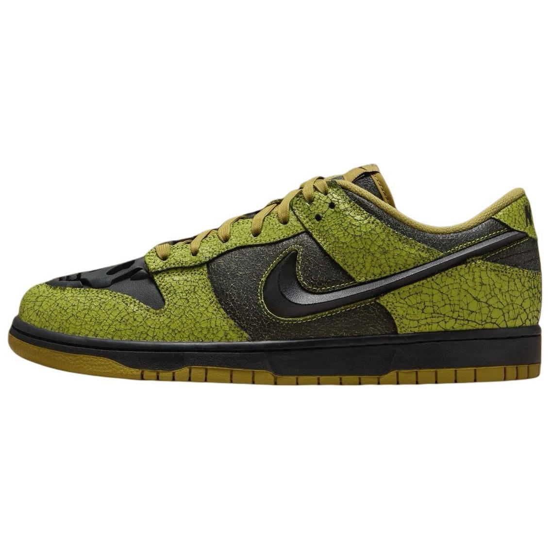 Кроссовки Nike Dunk Low Halloween (зелено-черные)