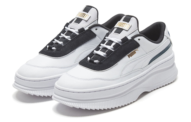 Женские кеды PUMA DEVA Chic (бело-черные) — Белыйчёрный — фото 3
