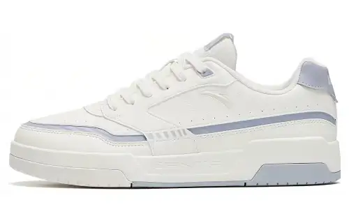 Anta Slip Resistant Cushioning Abrasion Resistant Skateboard Shoes Men's Ivory White Mist Gray