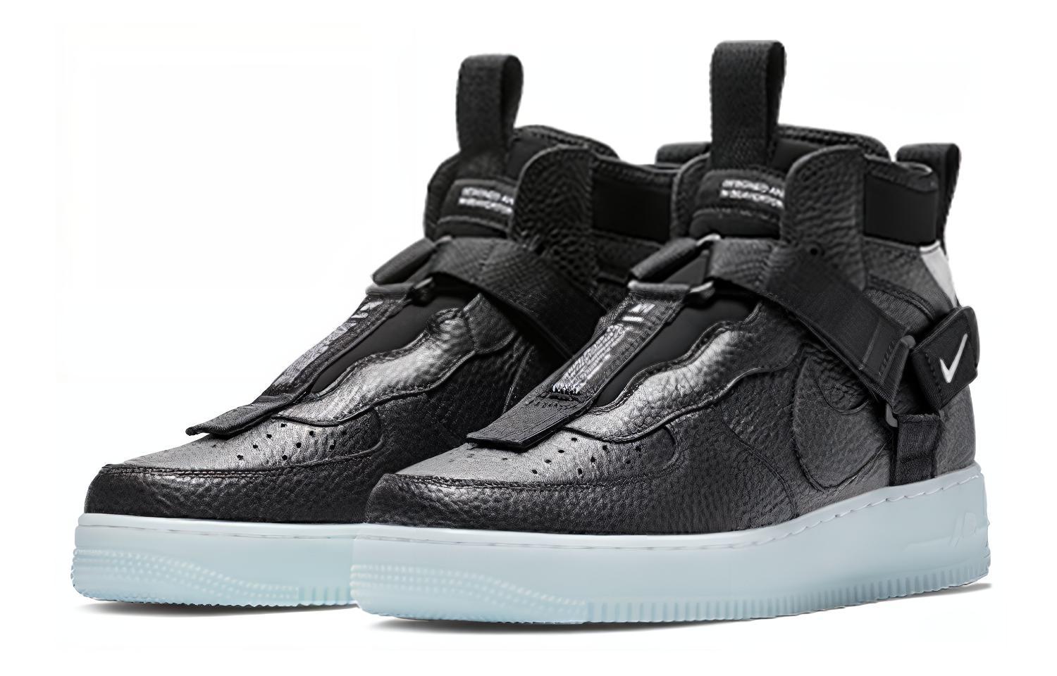 Мужские кеды Nike Air Force 1 Utility (черно-синие) — фото 2