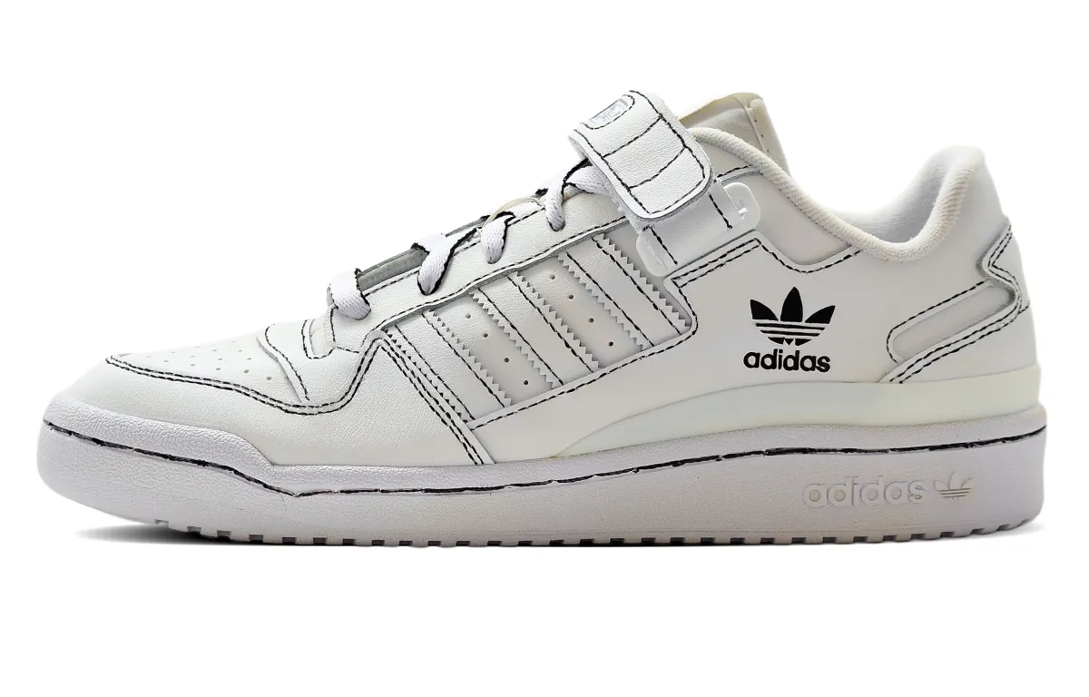 Adidas Originals FORUM Low top Skateboard Shoes Unisex Ecru