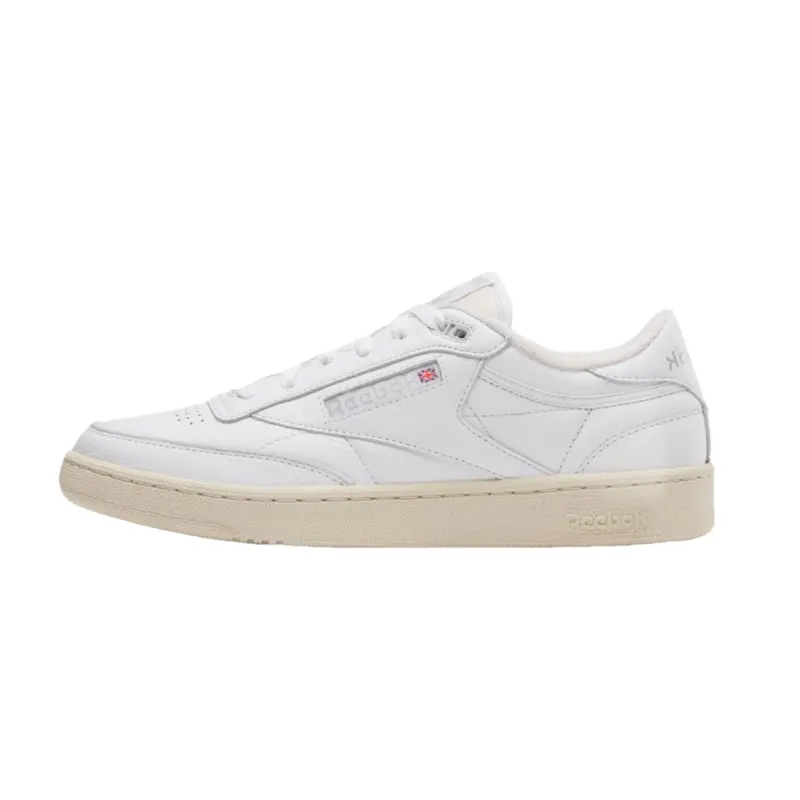 Reebok Comfortable Slip Resistant Abrasion Resistant Low top Skateboard Shoes Unisex White