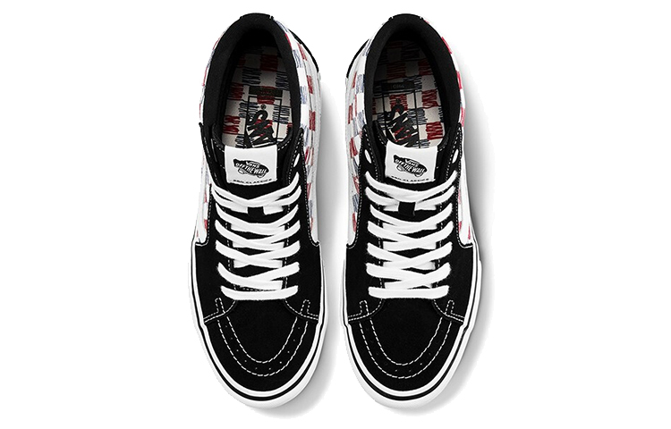 Кеды Vans SK8 Pro (черно-красно-синие) — фото 3