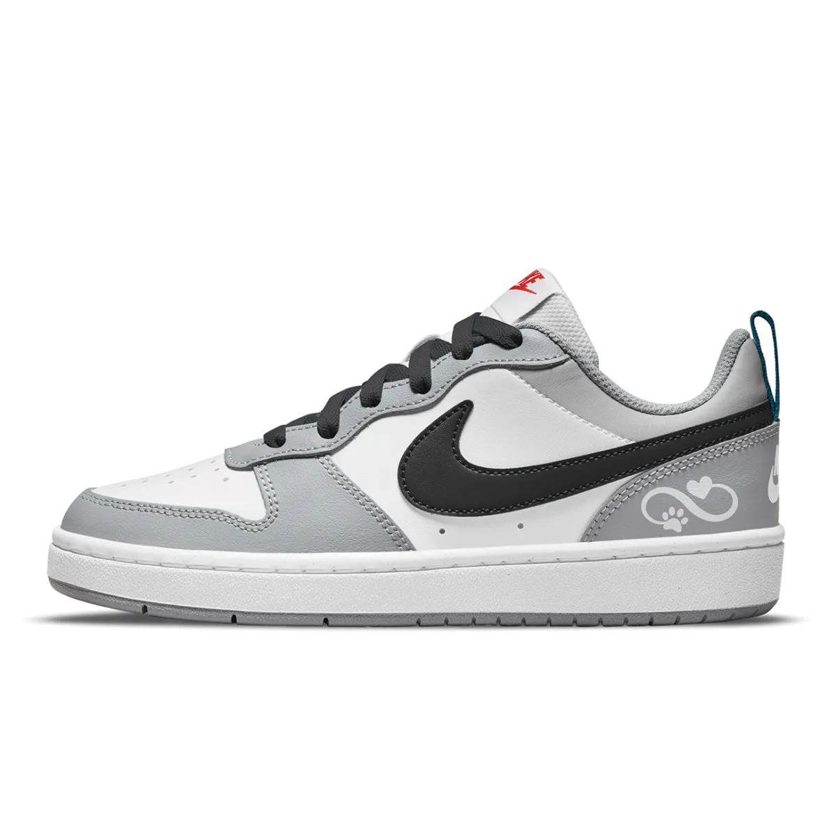 Nike Court Borough Low top Skateboard Shoes Women's Elegant Gray