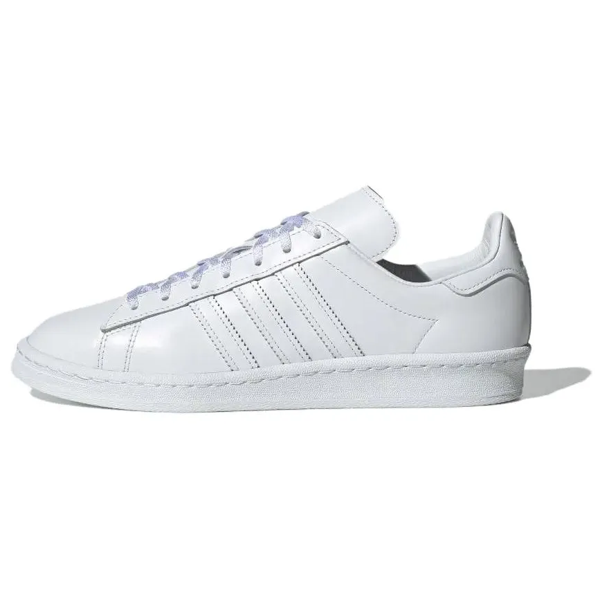 Adidas Originals Campus 80s Slip-Resistant Abrasion-Resistant Low-top Skateboard Shoes Unisex White