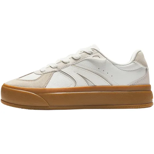 Anta Coverage Abrasion Resistant Low top Skateboard Shoes Women's White