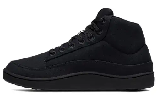 Allbirds Canvas Pacer Mid Slip Resistant Cushioning Mid top Skateboard Shoes Men's Natural Black