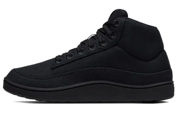Allbirds Canvas Pacer Mid Slip Resistant Cushioning Mid top Skateboard Shoes Men's Natural Black