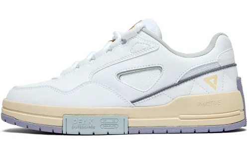 PEAK Sugar Free Puffy Shoes Breathable Low top Skateboard Shoes Women's Raw Coconut White