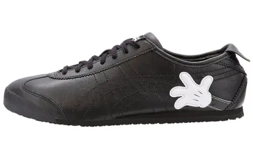Onitsuka Tiger MEXICO 66 Slip Resistant Abrasion Resistant Low top Skateboard Shoes Unisex Pure Black