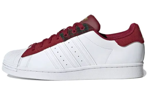 Adidas Superstar 'Collegiate Burgundy Patchwork'