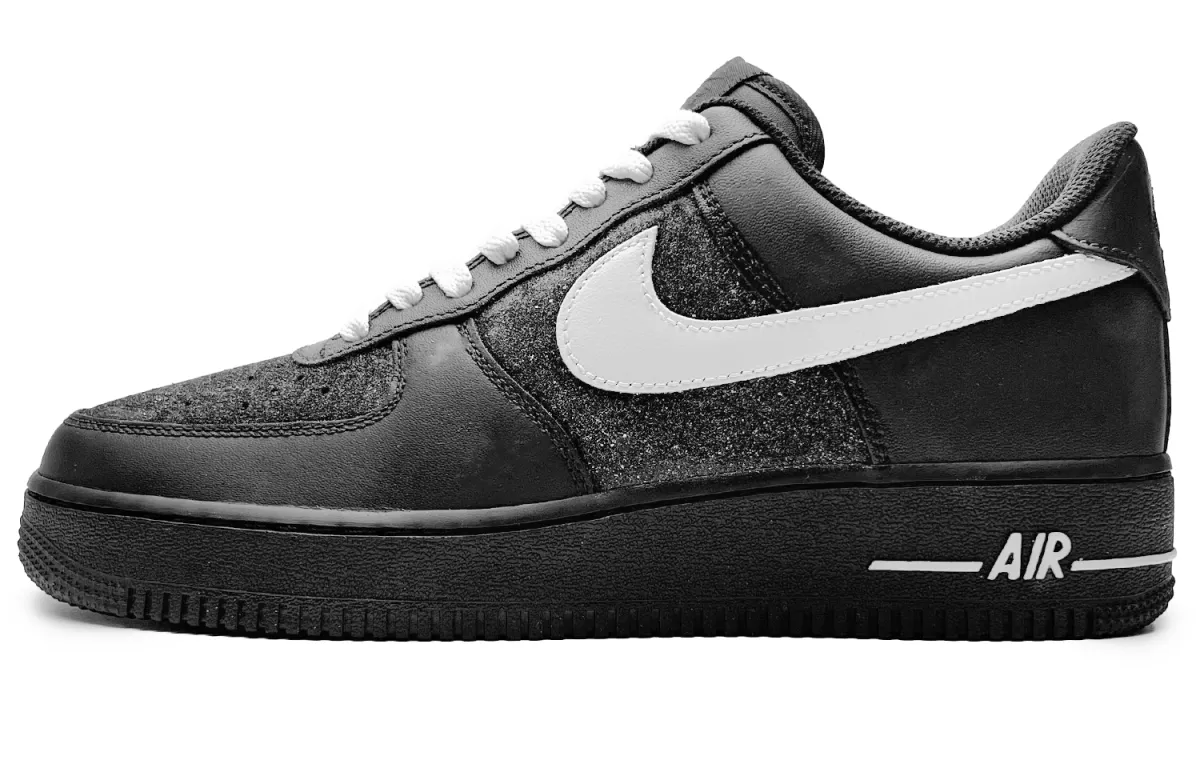 Nike Air Force 1 Outdoor Outfit Slip Resistant Abrasion Resistant Low top Skateboard Shoes Unisex Black White
