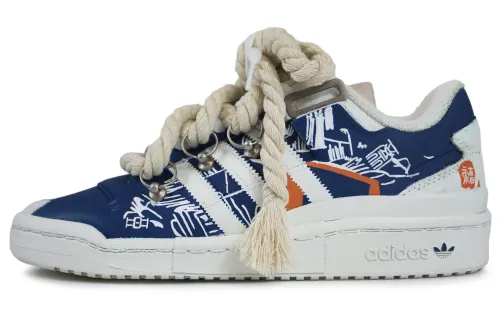 Adidas FORUM Low top Skateboard Shoes Unisex Blue White