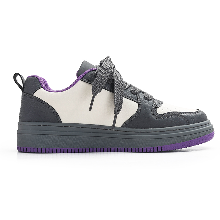 Jifffly Low top Skateboard Shoes Unisex Black Gray Purple