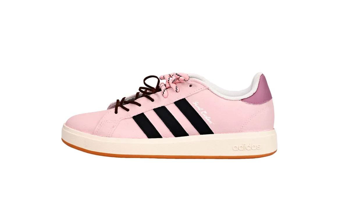 Adidas Grand Court Base 00s Pink Gravity SAML Low top Skateboard Shoes Unisex Pink