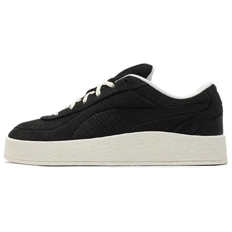 PUMA BLKTOP Slip Resistant Abrasion Resistant Low top Skateboard Shoes Unisex Black