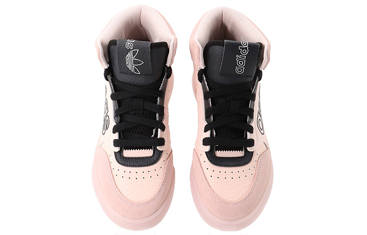 Женские кроссовки adidas originals Drop Step XL (розово-черные) — Розовый / чёрный — фото 4