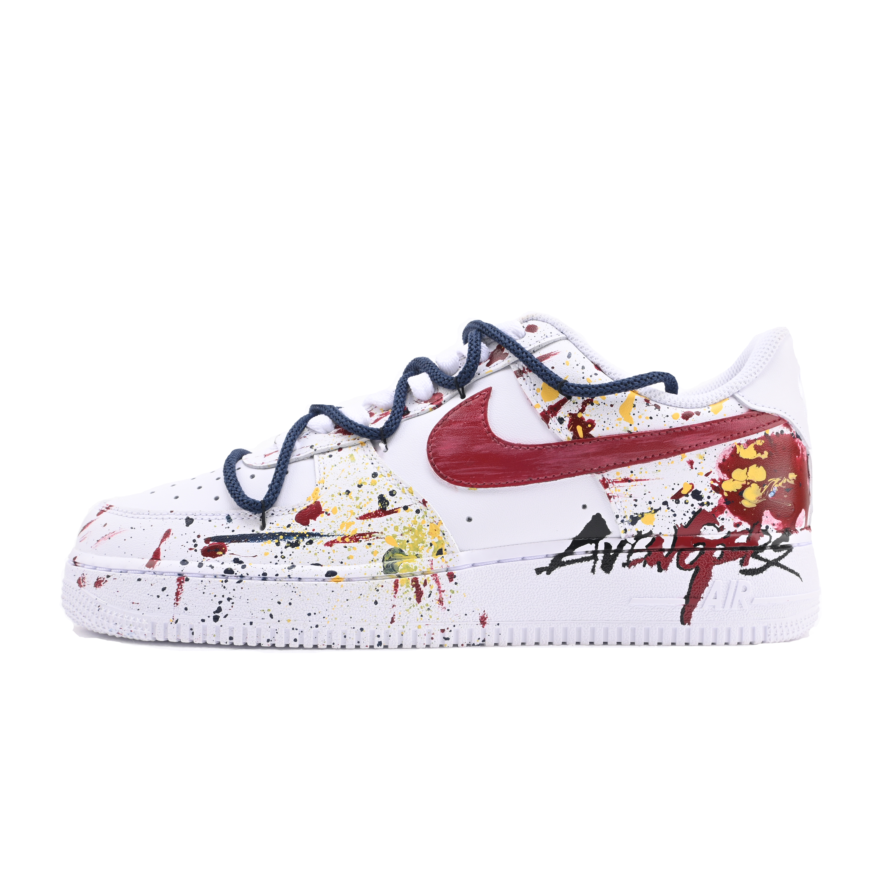 Nike Air Force 1, trend retro fashionable universal wear-resistant low sneakers for men and women, custom-made, hand painting