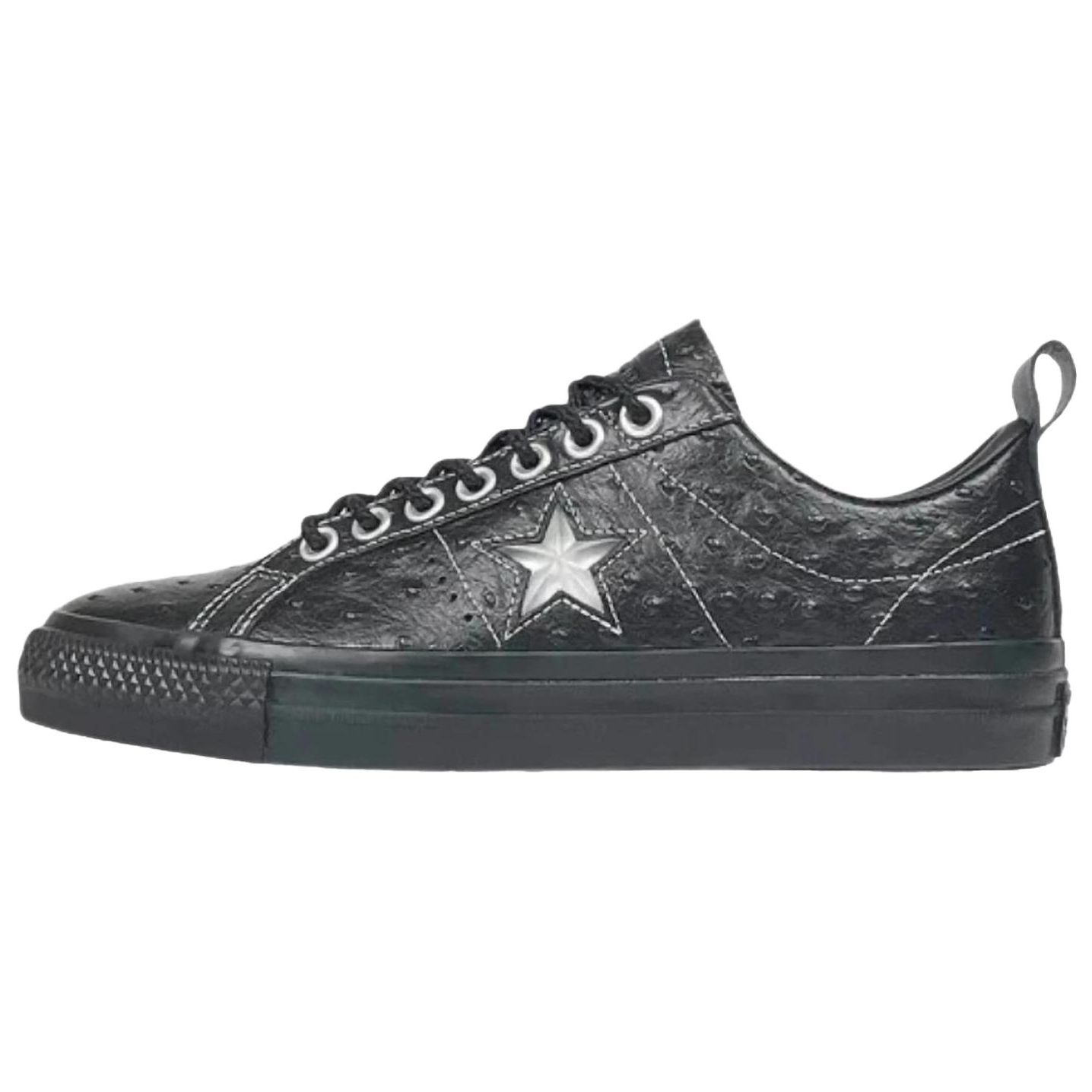 Converse Cons One Star Pro Low No Comply Black Ostrich