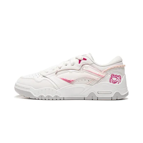 Li Ning x Disney Moon White 3 Synthetic Leather Cushioning Low top Skateboard Shoes Women's Standard White