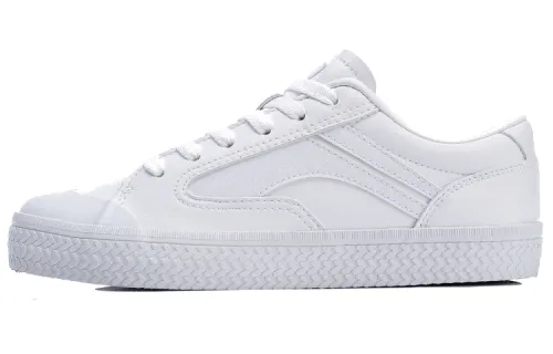 Li Ning Skateboard Shoes Women's Low Top White