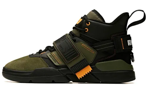 Anta Life Collection Synthetic Leather, Textile, Split Cow Leather Coverage Thermal Abrasion Resistant High top