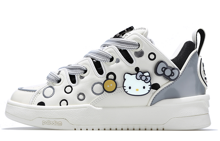 Hello Kitty x Palladium Low top Skateboard Shoes Women's Black Gray