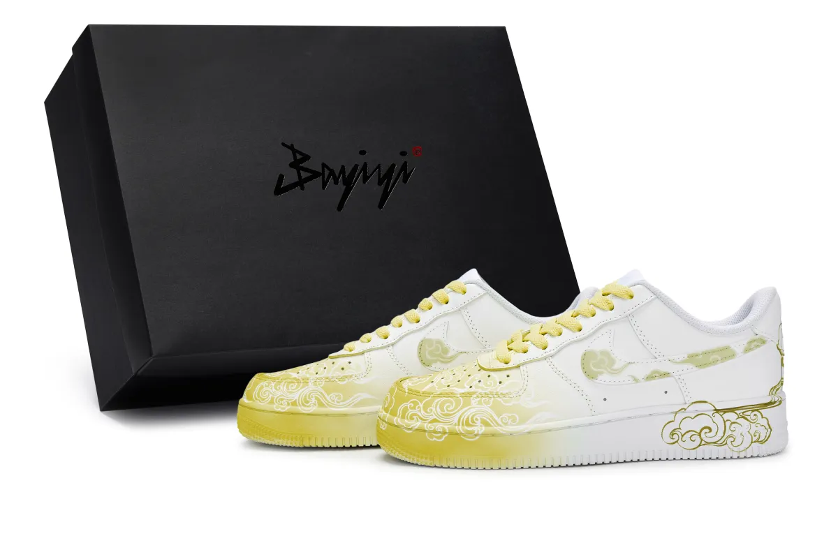 Nike Air Force 1 811 Manufacturing, Cloud Roll Wave Elegance Yellow, Special Shoe Box Slip Resistant Slip Resistant
