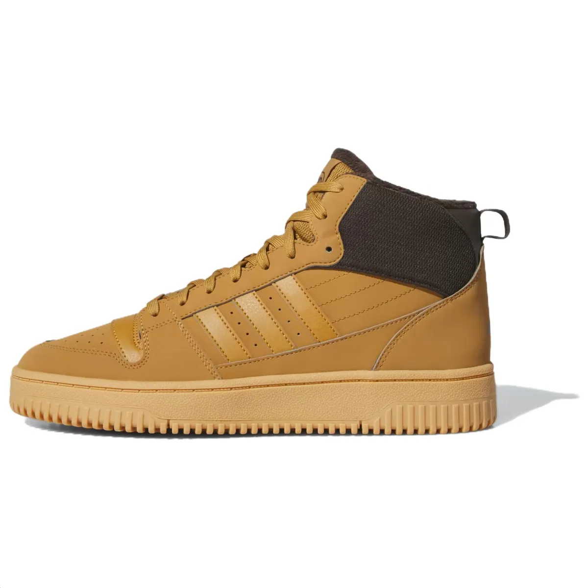 Adidas BREAK START Thermal Slip Resistant High top Skateboard Shoes Unisex Brown