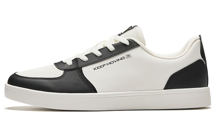 Anta Life Collection Slip Resistant Cushioning Low top Skateboard Shoes Men's White Black